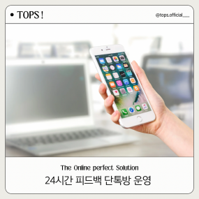 24시간 피드백 단톡방 운영